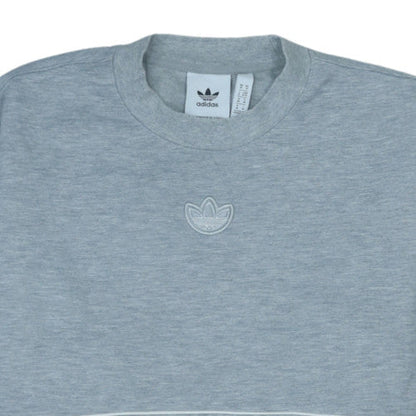Adidas Men's Grey Crew Neck Sweatshirt M Long Sleeve Pullover