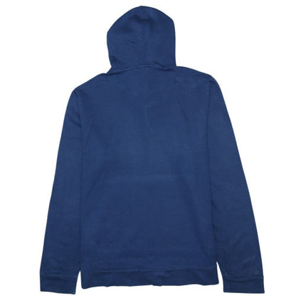 Reebok Men's Blue Pullover Hoodie L Graphic Logo Sportswear