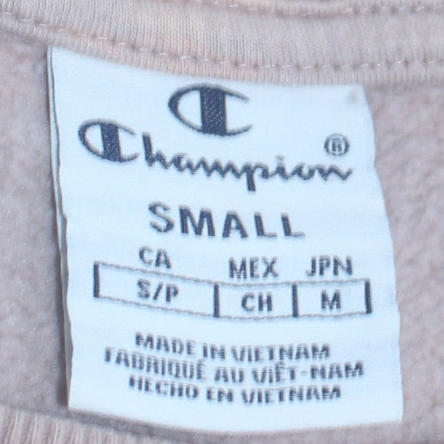 Champion Womens Beige Small Crew Neck Pullover Sweatshirt
