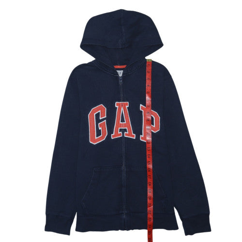 GAP Kids Boys Navy Blue Full Zip Hoodie XXL (14-16) Logo Design
