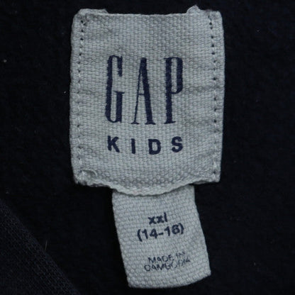 GAP Kids Boys Navy Blue Full Zip Hoodie XXL (14-16) Logo Design