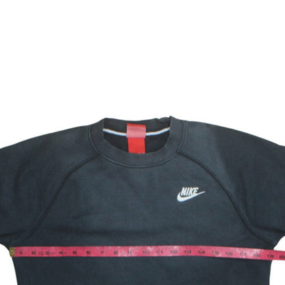 Nike Boys Black XS Pullover Sweatshirt Crew Neck Long Sleeve Fleece