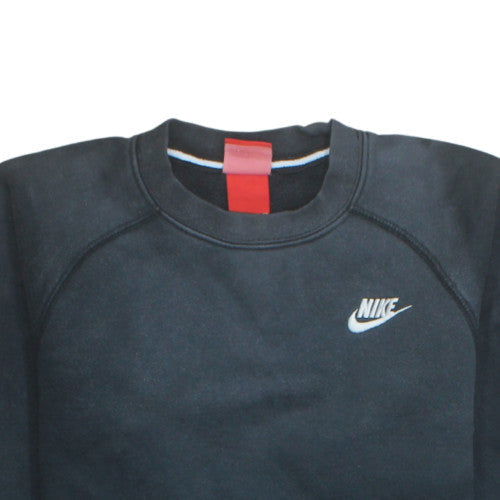 Nike Boys Black XS Pullover Sweatshirt Crew Neck Long Sleeve Fleece
