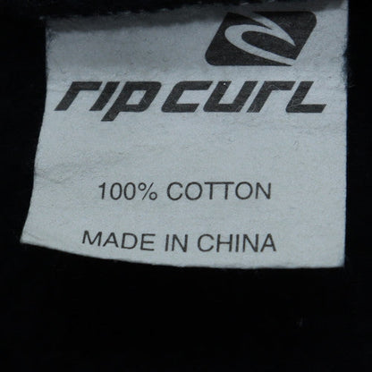 Rip Curl Mens Black 2XL Full Zip Sweatshirt with Logo Print