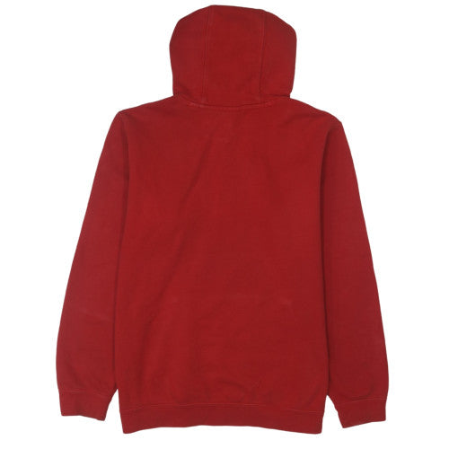 Nike Men's Red Pullover Hoodie L Fleece Logo Regular Fit