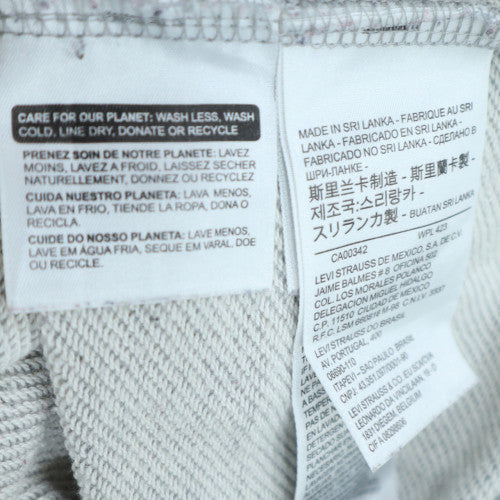 Levi's Men's Grey Pullover Hoodie Medium Logo Graphic Sweatshirt