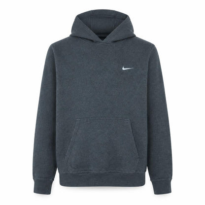 Nike Mens Grey Pullover Hoodie Medium Fleece Logo Sportswear