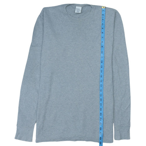 Polo Ralph Lauren Men's Grey Long Sleeve Cotton Pyjama Top - Size M