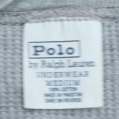 Polo Ralph Lauren Men's Grey Long Sleeve Cotton Pyjama Top - Size M