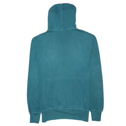 Champion Men's Green Pullover Hoodie Medium Logo Fleece Sweatshirt