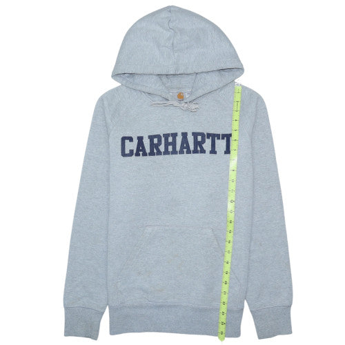 Carhartt Men’s Grey Pullover Hoodie XS Logo Fleece Sweatshirt