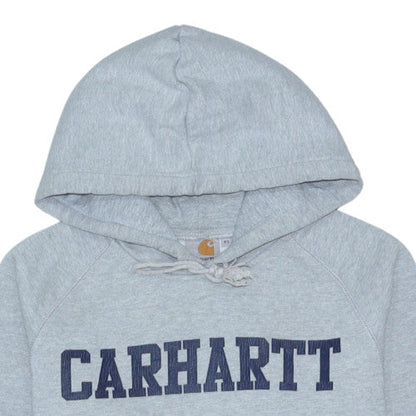 Carhartt Men’s Grey Pullover Hoodie XS Logo Fleece Sweatshirt