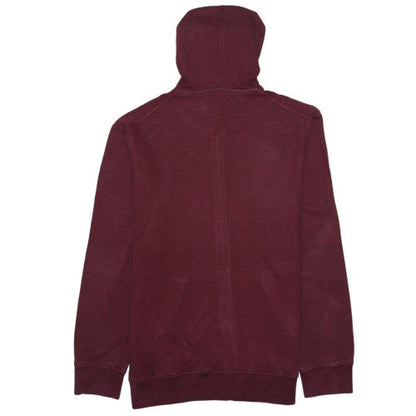 Armani Jeans Men's Red Full Zip Hooded Sweatshirt Size M