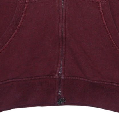 Armani Jeans Men's Red Full Zip Hooded Sweatshirt Size M