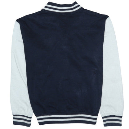 Awnhill Men's Blue London England Varsity Button Sweatshirt S