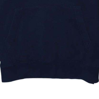 Nike Men's Blue Pullover Hoodie Medium Fleece Logo Sweatshirt