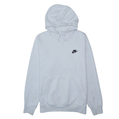 Nike Men's White Pullover Hoodie Small Regular Fit Logo Fleece