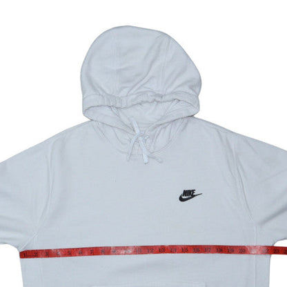 Nike Men's White Pullover Hoodie Small Regular Fit Logo Fleece