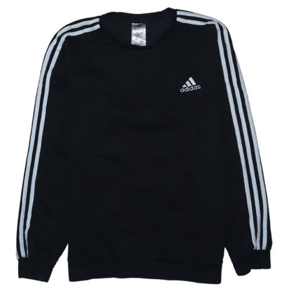 Adidas Men's Black L Pullover Crew Neck Fleece Sweatshirt