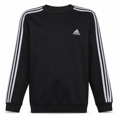 Adidas Men's Black L Pullover Crew Neck Fleece Sweatshirt