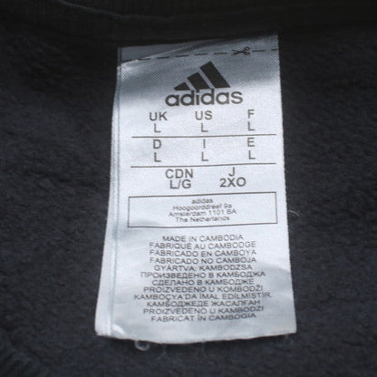 Adidas Men's Black L Pullover Crew Neck Fleece Sweatshirt
