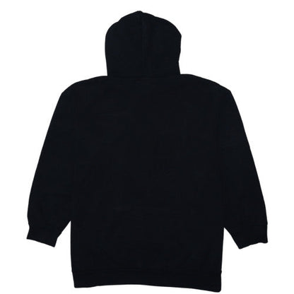 Adidas Womens Black 2XL Pullover Hoodie with Logo Print