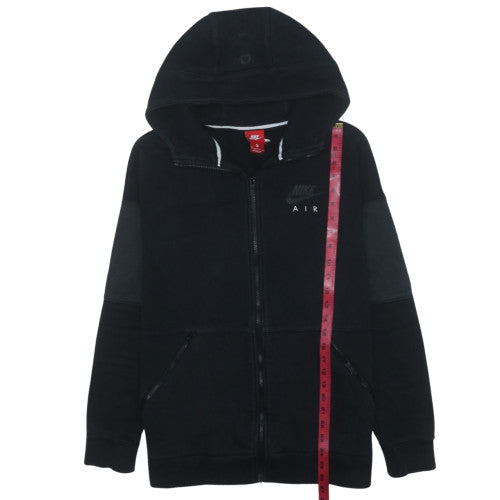 Nike Air Men's Black Full Zip Hoodie M Cotton Blend Fleece