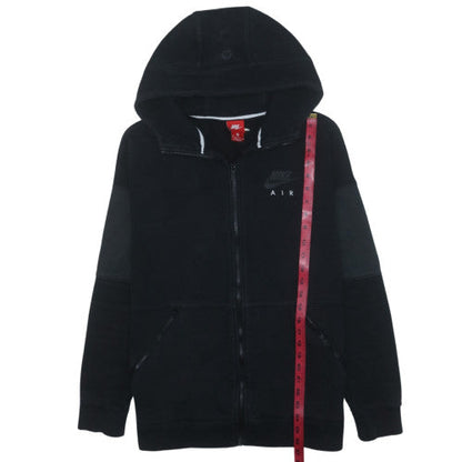 Nike Air Men's Black Full Zip Hoodie M Cotton Blend Fleece