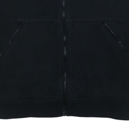 Nike Air Men's Black Full Zip Hoodie M Cotton Blend Fleece