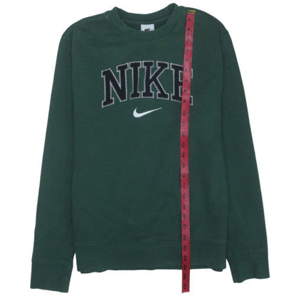 Nike Men's Green Pullover Sweatshirt Small Embroidered Logo
