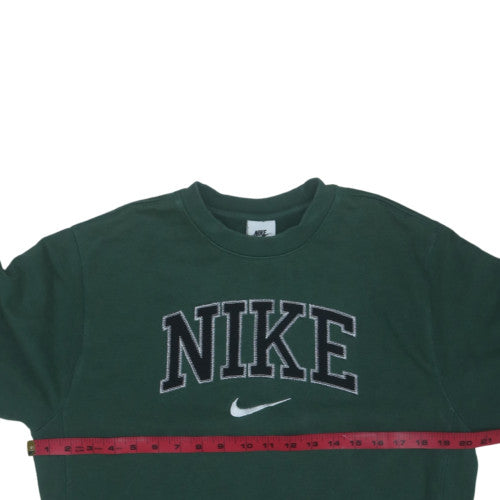 Nike Men's Green Pullover Sweatshirt Small Embroidered Logo