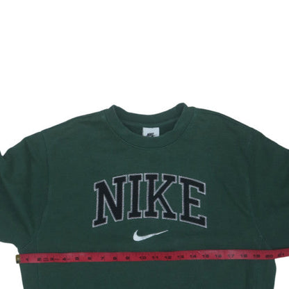 Nike Men's Green Pullover Sweatshirt Small Embroidered Logo