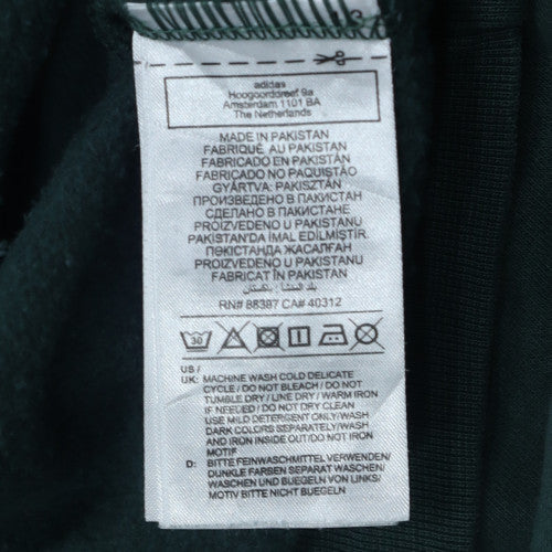 Adidas Women’s Green Pullover Hoodie Size 10 Hooded Logo Sweatshirt