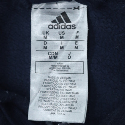 adidas Men Black Medium Full Zip Hoodie Sports Fleece