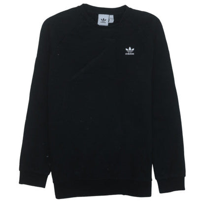 Adidas Men's Black Crew Neck Pullover Sweatshirt M Regular Fit