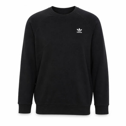 Adidas Men's Black Crew Neck Pullover Sweatshirt M Regular Fit