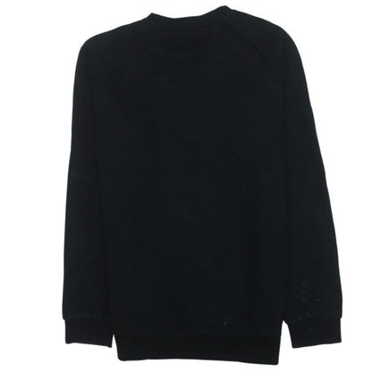 Adidas Men's Black Crew Neck Pullover Sweatshirt M Regular Fit