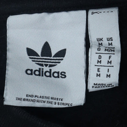 Adidas Men's Black Crew Neck Pullover Sweatshirt M Regular Fit