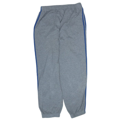 Adidas Mens Grey L Track Pants Performance Essentials Sportswear