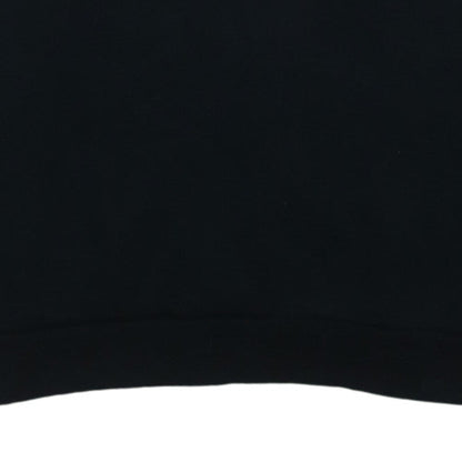 Puma Mens Black L Crew Neck Pullover Sweatshirt Fleece Logo