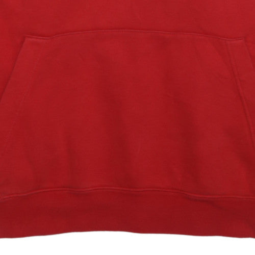 Nike Men's Red XL Pullover Hoodie Sweatshirt with Logo