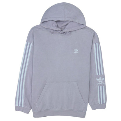 Adidas Men's Purple Pullover Hoodie Size M Logo Fleece Sportswear
