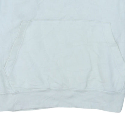 Nike Men's White Pullover Hoodie L Logo Fleece Sweatshirt
