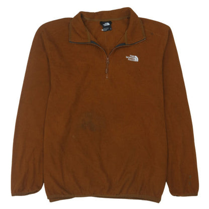 The North Face Men's Brown XL Fleece 1/4 Zip Pullover Sweatshirt