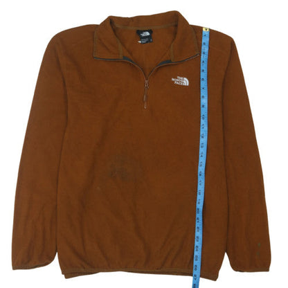 The North Face Men's Brown XL Fleece 1/4 Zip Pullover Sweatshirt