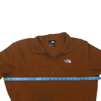 The North Face Men's Brown XL Fleece 1/4 Zip Pullover Sweatshirt