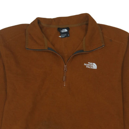 The North Face Men's Brown XL Fleece 1/4 Zip Pullover Sweatshirt