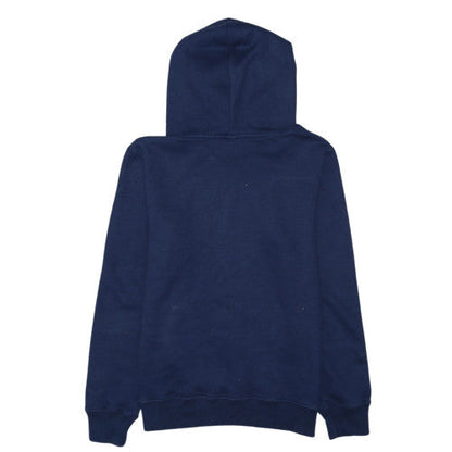 Champion Men's Blue Pullover Hoodie Medium Logo Fleece Sweatshirt