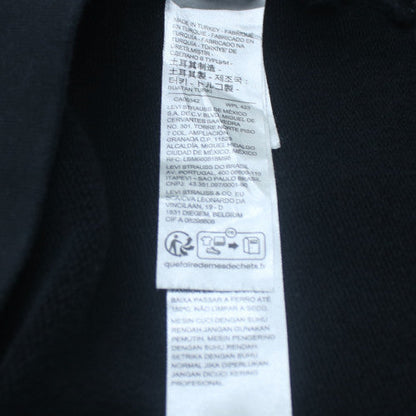 Levi's Men's Black Crew Neck Embroidered Logo Sweatshirt L