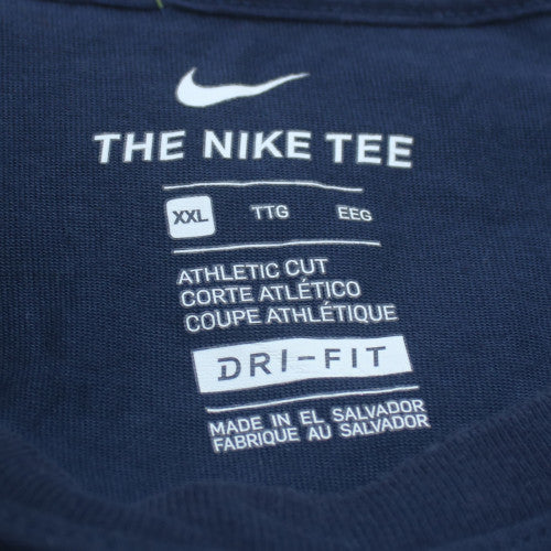 Nike Mens Blue 2XL Athletic Fit Hard Work T-Shirt